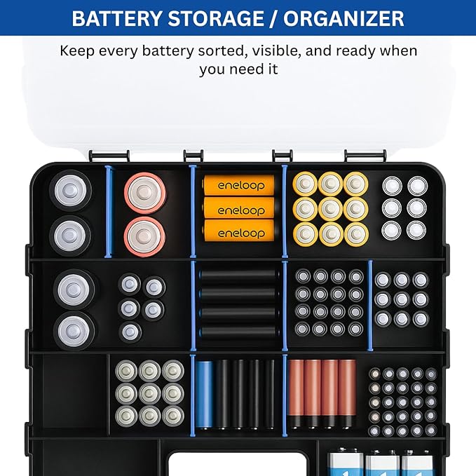 Andalus Tools Organizer Box, Small Parts Storage 34-Compartment Double-Sided - Image 5
