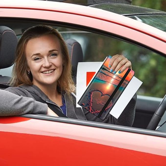 Car Registration and Insurance Holder, Leather Car Glove Box Organizer - Image 7