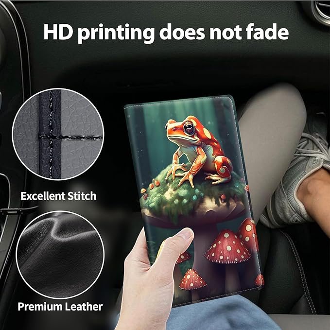 Car Registration and Insurance Holder, Leather Car Glove Box Organizer - Image 4