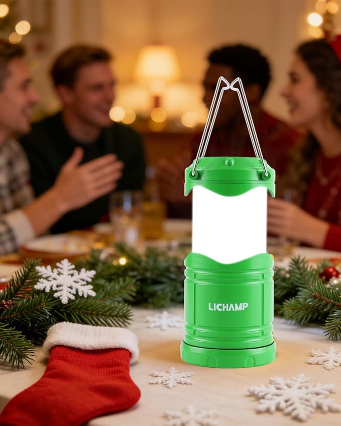 Lichamp 4 Pack LED Camping Lanterns, Battery Powered Camping Lights LED - Image 2