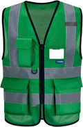 A-SAFETY XSmall Green hi vis vest xs by A-SAFETY