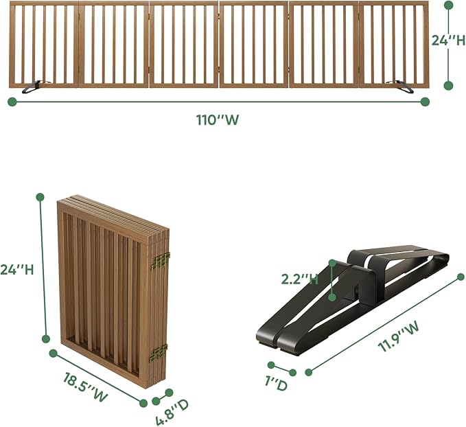 Freestanding Foldable Dog Gate - Image 3