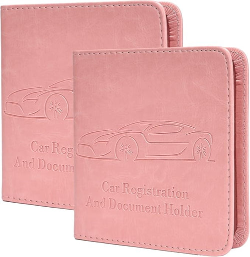 2-Pack Registration and Insurance Card Holder, Vehicle Glove Box Car Organizer by Unknown