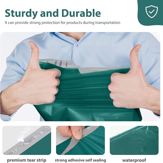 Fuxury Poly Mailers 14.5x19 Inch 50 Pcs, Waterproof Shipping Bags - Image 4
