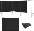 Patio 6' x 56' Outdoor Privacy Screen Freestanding Temporary Fence Panels Net by Patio