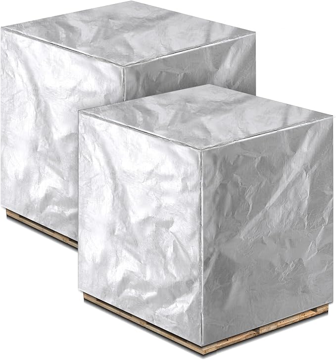 48" x 60" x 48" Heavy Duty Pallet Covers Outdoor PE Waterproof Pallet Cover by Wowangce