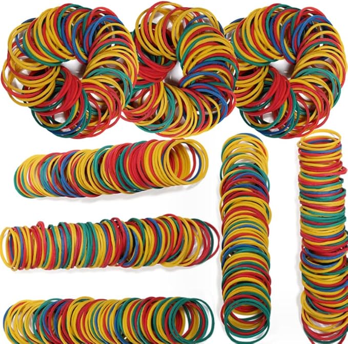 Rubber Bands Size#10 760pcs Elastic Rubber Band 1 inch Multicolour Rubber Bands - Image 5