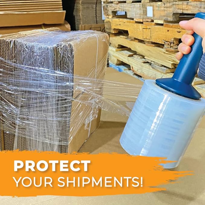 WOD SFCB80 Stretch Film Wrap Self-Adhering - 3 in x 1000 Ft - Clear Shrink - Image 2
