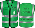 BeautyWill Custom Safety Vest Logo Class 2 High Visibility Reflevtive Vest by BeautyWill