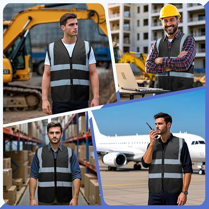 BeautyWill Custom Safety Vest Customized Logo Class 2 High Visibility - Image 7