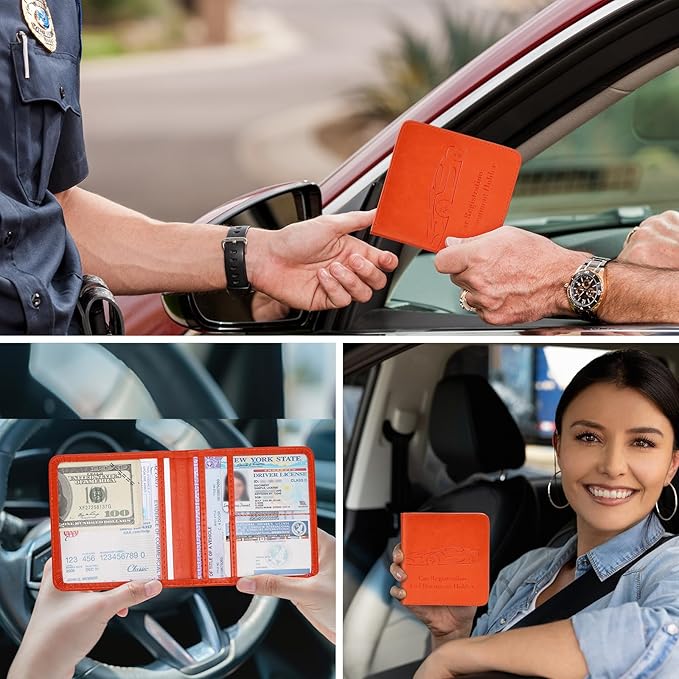 2-Pack Registration and Insurance Card Holder, Vehicle Glove Box Car Organizer - Image 6