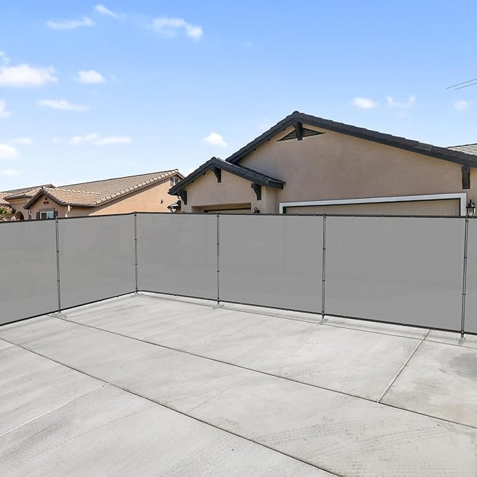 Patio 5' x 112' Outdoor Privacy Screen Freestanding Temporary Fence Panels Net - Image 5