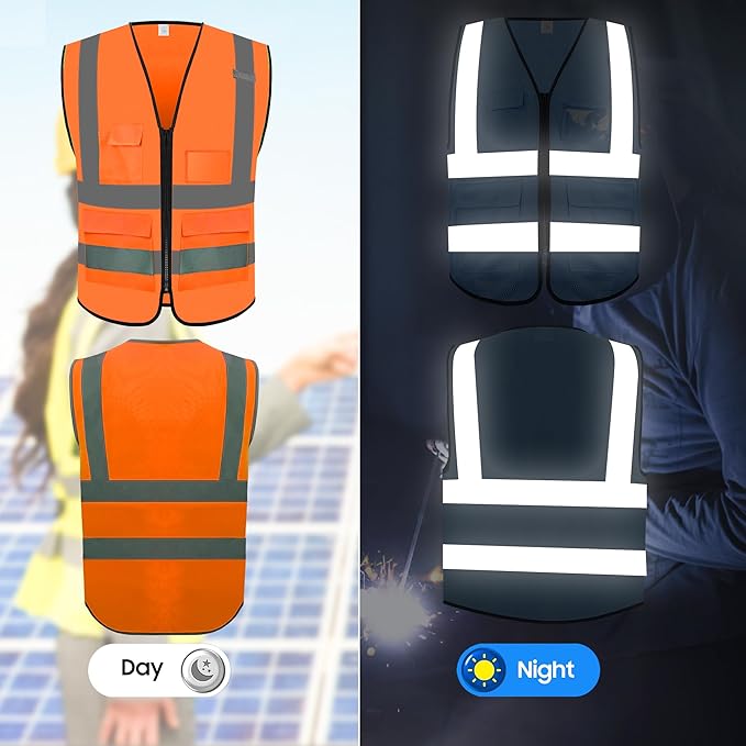 Reflective Safety Vest for Men Women - Image 3