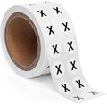 1000pcs Letter X Stickers, 0.5" Letter Sticker Dot Labels by SutterSigns