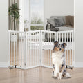 Dog Gates for Doorways, Tall Dog Gate Indoor, Foldable Pet Gates for Doorways by Algherohein