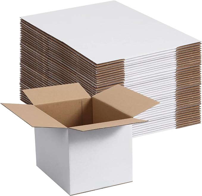 40 Pack Small Shipping Boxes 8x6x6 Inches by SPEPLA