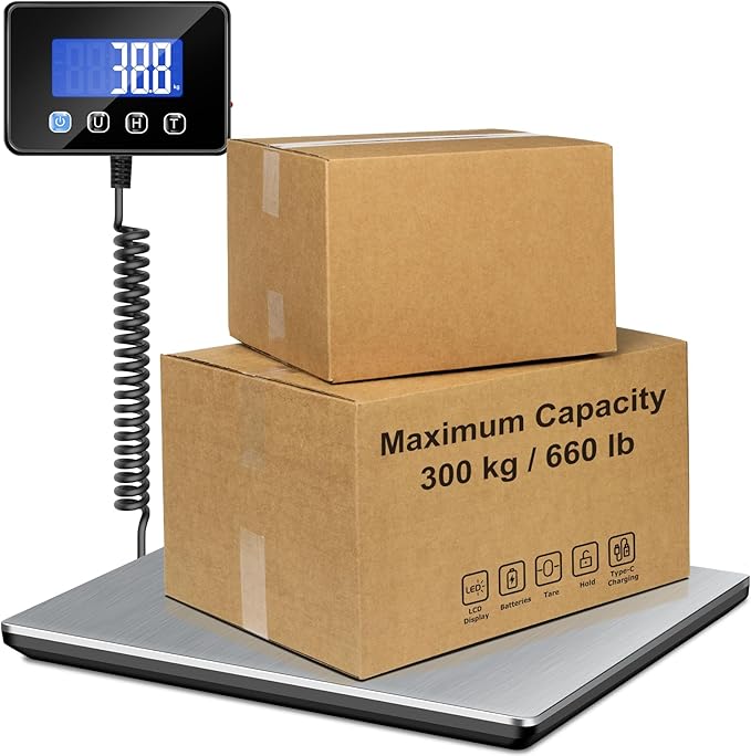 Shipping Scale, 660 lb / 1 oz High Accuracy Digital Scale by Unknown