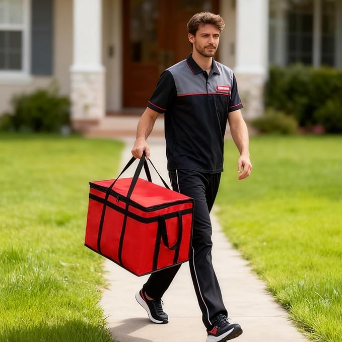 Insulated Bags for Food Delivery, XXXL Pizza Delivery Bags for Hot and Cold Food - Image 7