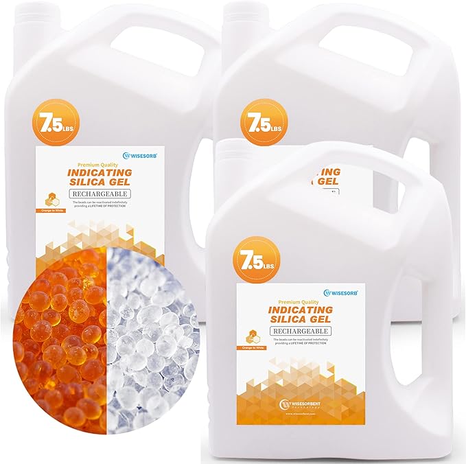 Orange Premium Indicating Silica Gel Beads by Wisesorb