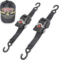 PowerTye *New* 2 inch x 10ft Long Retractable Ratchet Tie Down Strap by PowerTyeMFG