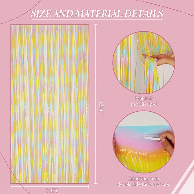 3 Pack Foil Fringe Backdrop - Image 3