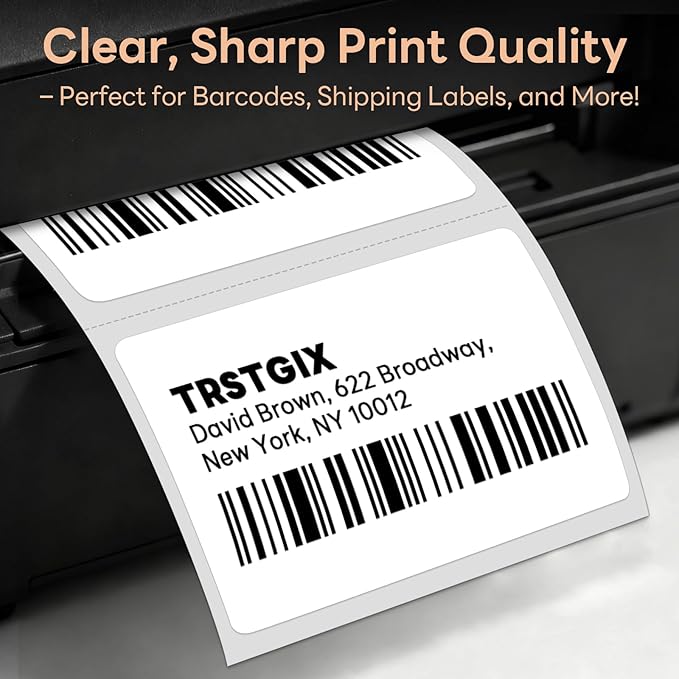 3" x 2" Direct Thermal Labels, Strong Adhesive Barcode & Return Address - Image 7