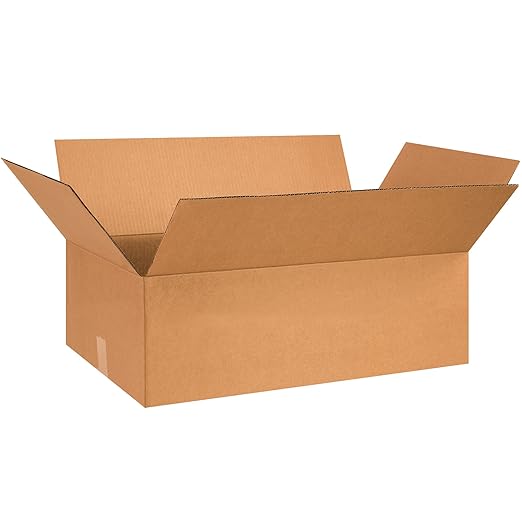 TAPE LOGIC 28x18x8 Flat Corrugated Boxes, 28L x 18W x 8H, Storage Box by TapeLogic
