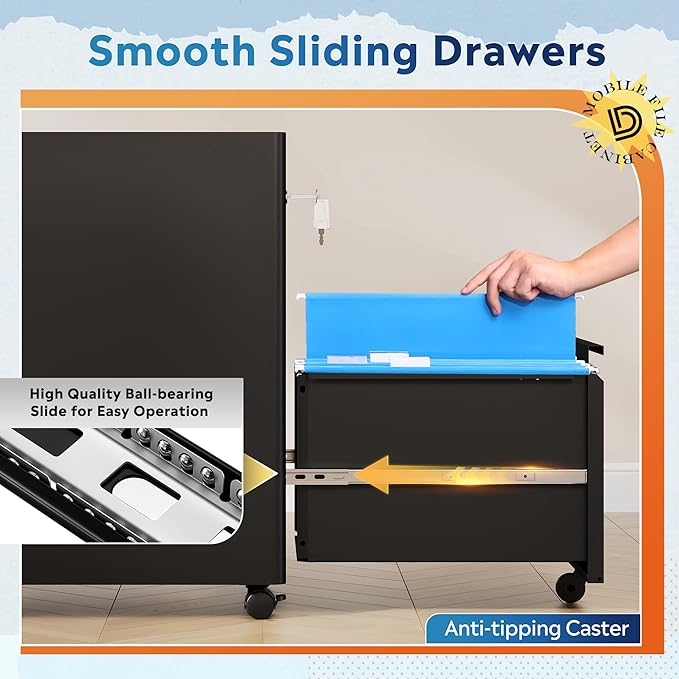 DEVAISE Metal File Cabinet - Image 7