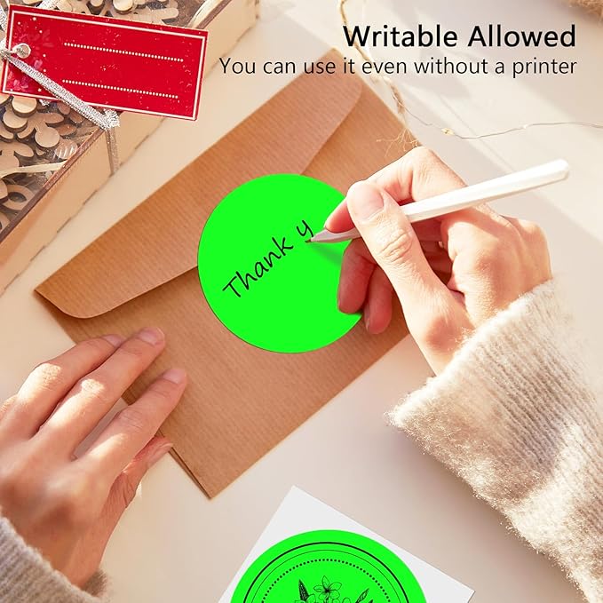 3 X 3 Inch Round Thermal Labels Circle Color Coding Labels Printable Waterproof - Image 5