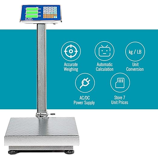 Giantex 660lbs Weight Computing Digital Scale Floor Platform Scale - Image 8