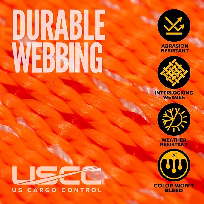 US Cargo Control Wire Hook Ratchet Straps 2 Inch x 30 Foot, 000 LBS Break - Image 4