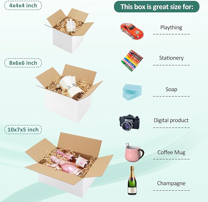 Eupako 30 Pack Small Shipping Boxes Assorted Sizes, Cardboard Boxes - Image 3