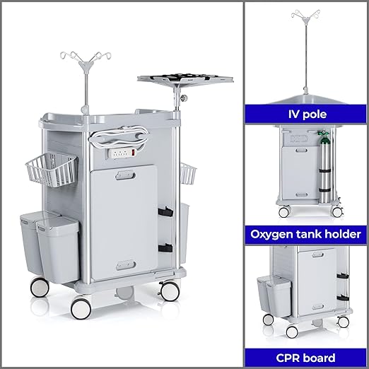 Stand Steady Emergency Crash Cart | Mobile Medical Cart - Image 5