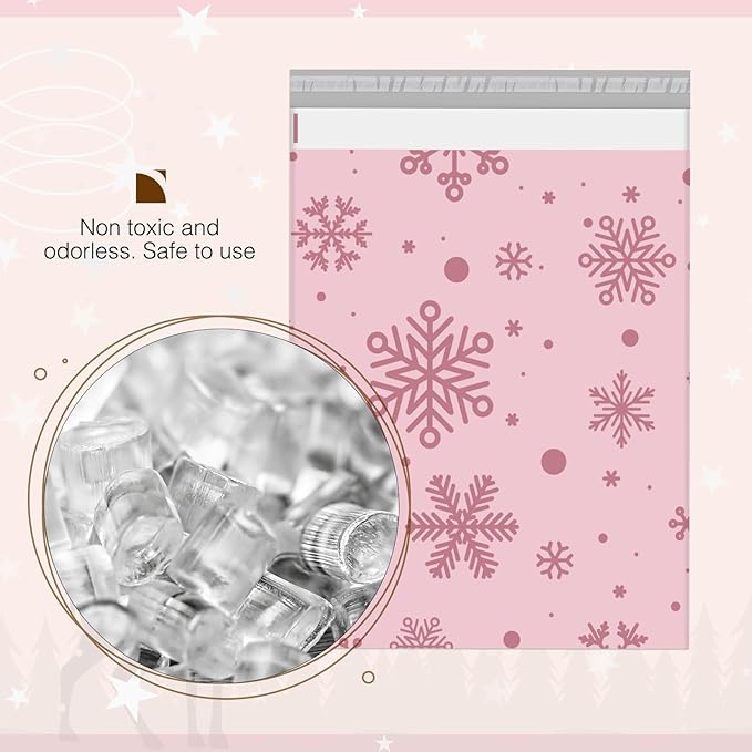 Metronic Christmas Poly Mailers 14.5x19" 50pcs Shipping Bags - Image 8