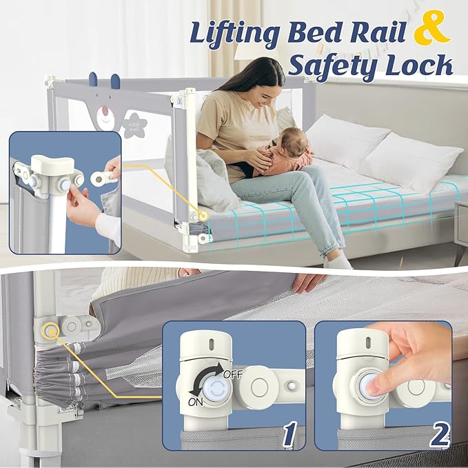 3-Piece Bed Rail for Toddlers - Image 6