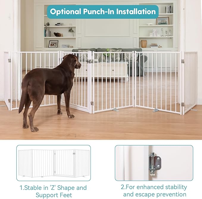 No Pawblems Free Standing Dog Gate - Image 4