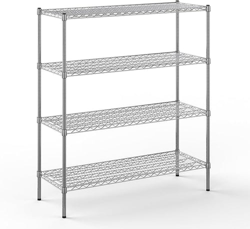 18" Deep x 48" Wide x 54" Height Wire Shelving Kit | 4-Tier | NSF Commercial by Regal+Altair