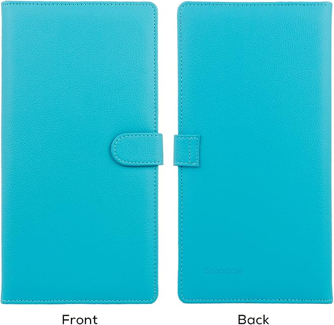 Car Registration and Insurance Holder, Leather Magnetic Shut Vehicle Glove Box - Image 8