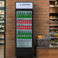 Commercial Beverage Refrigerator Display Fridge, 9 Cu Ft Tall Small Single Door by NAFCOOL