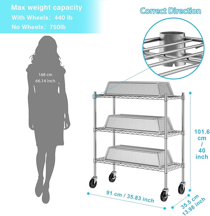 Auslar 3-Shelf Storage Shelves - Image 5