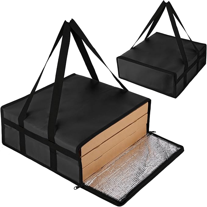 Bodaon Pizza Bags for Delivery 16" x 16" x 6" – Compact Pizza Bag Holds Up to 3 by Bodaon