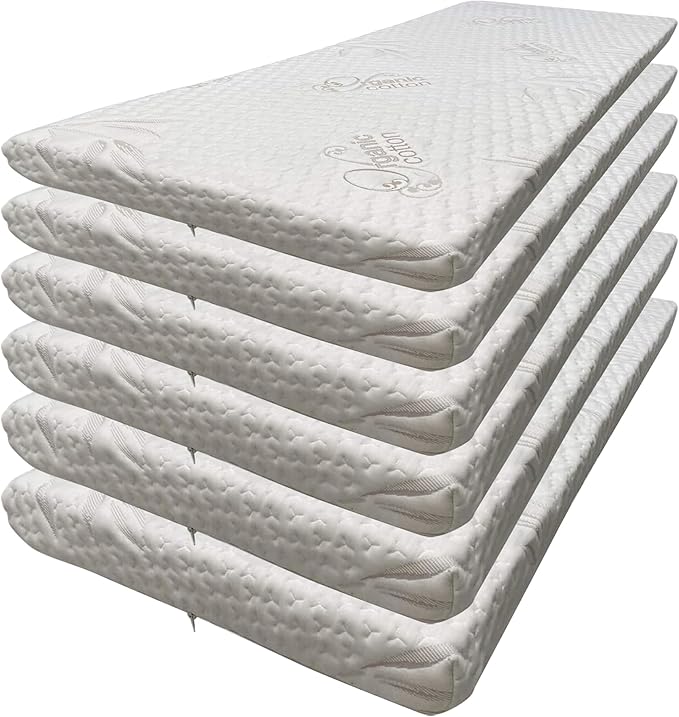 Foamma 11” x 30” x 72” High Density Foam Bunk Mattress, Organic Cotton Cover by Foamma