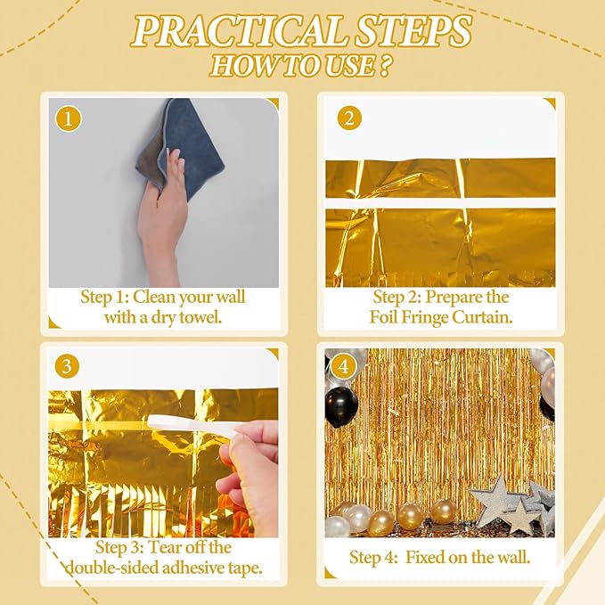 3 Pack Foil Fringe Backdrop - Image 2