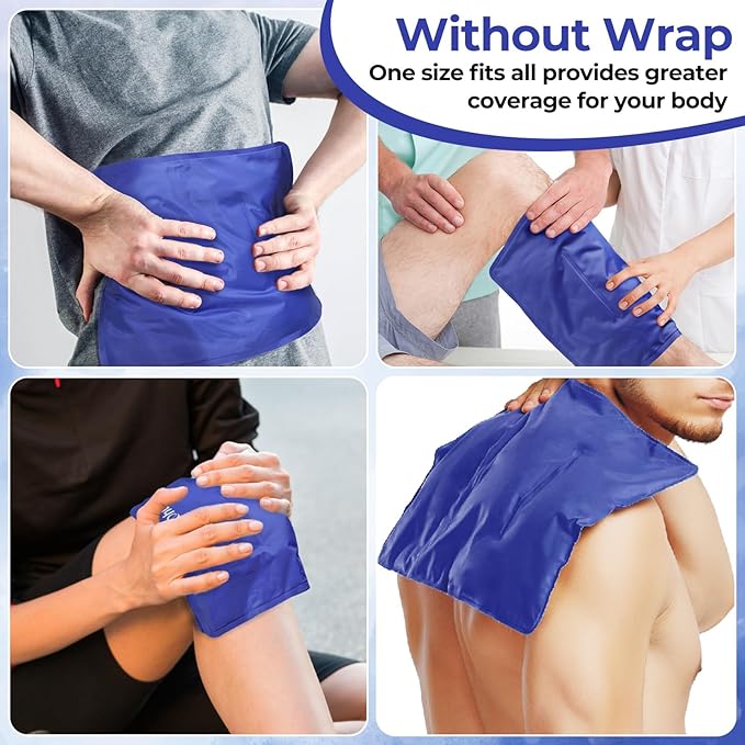 Ice Packs for Injuries 14" X 11": Ohuhu 2 Pack Hot Cold Gel Ice Pack X-Large - Image 6