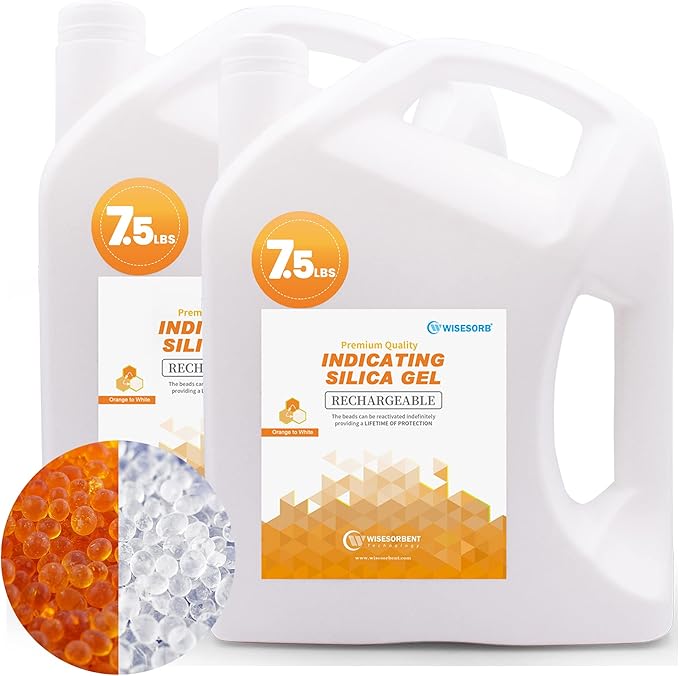 Orange Premium Indicating Silica Gel Beads by Wisesorb