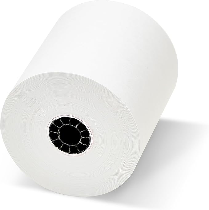 WRB SUPPLY 3" x 165' 1-Ply Bond Paper Roll - Image 3