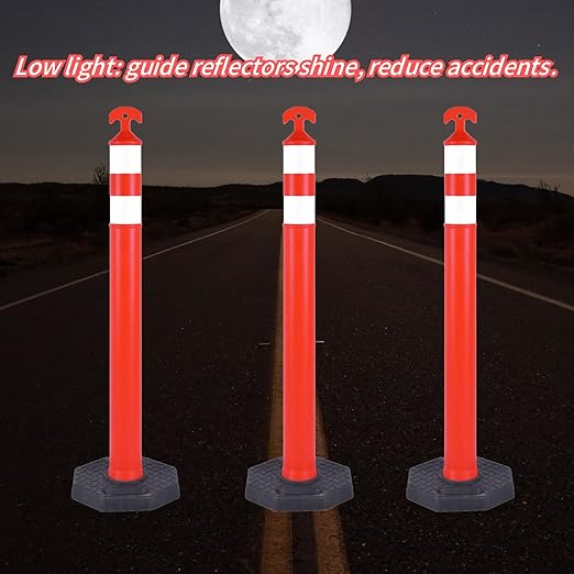Reflective Rubber Base Traffic Delineator Post - Image 6