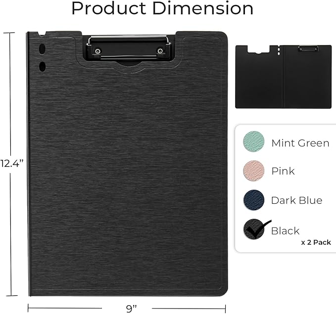 Y YOMA Clipboard Folder, A4 Foldable Plastic Clipboard - Image 6