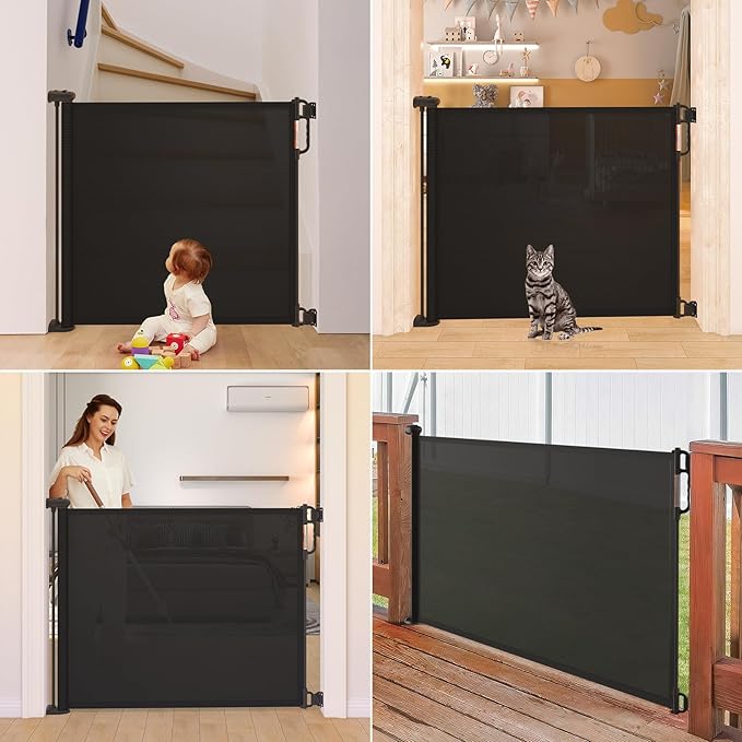Retractable Baby Gate, Momcozy Extra Wide Mesh Baby Gates - Image 7
