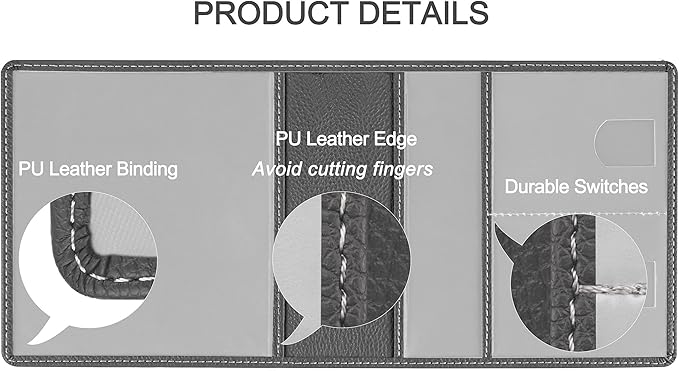 Car Registration and Insurance Holder, Premium PU Leather Vehicle Glove Box Car - Image 4